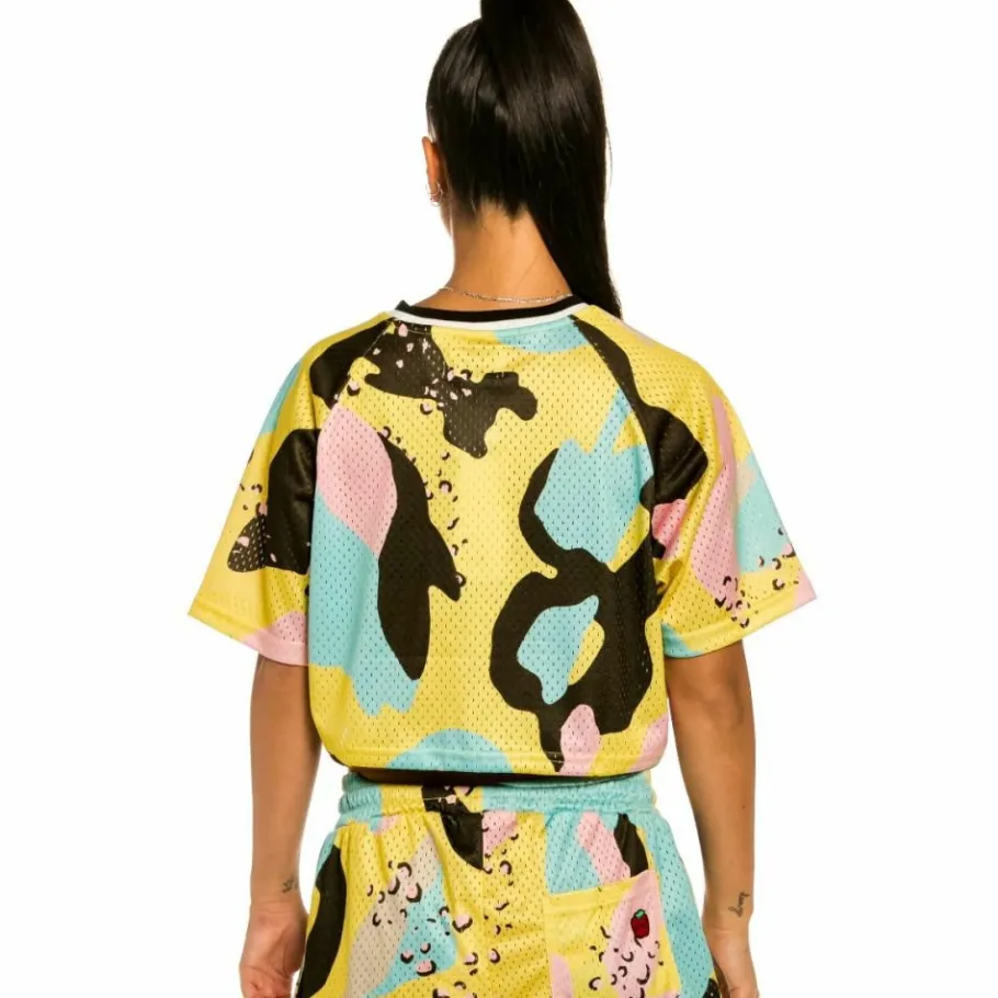 Grimey "Trespass" Girl Crop Top - Camo - Summer 22 New