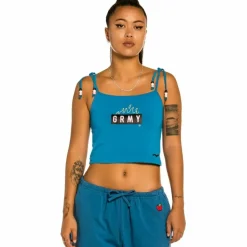 Grimey "Trespass" Girl Top - Blue - Summer 22 Best