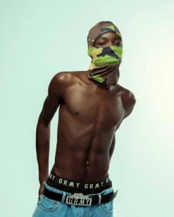 Grimey Tusker Temple All Over Print Balaclava - Camo - Fw23 Sale