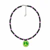 Grimey Ufollow No Peace Beads Necklace- Black - Spring 23 Best Sale