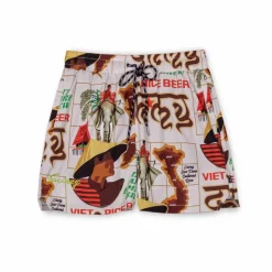 Grimey Viet Cong Beer Swimming Short - White - Summer 23 Best Sale