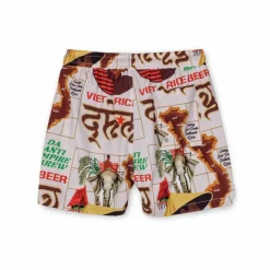 Grimey Viet Cong Beer Swimming Short - White - Summer 23 Best Sale