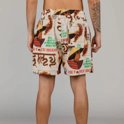Grimey Viet Cong Beer Swimming Short - White - Summer 23 Best Sale
