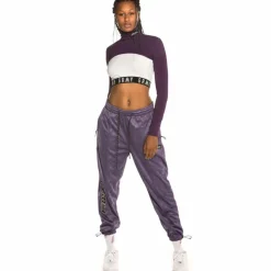 Grimey Vostok Girl Long Sleeve Crop Top Fw19 Purple Online