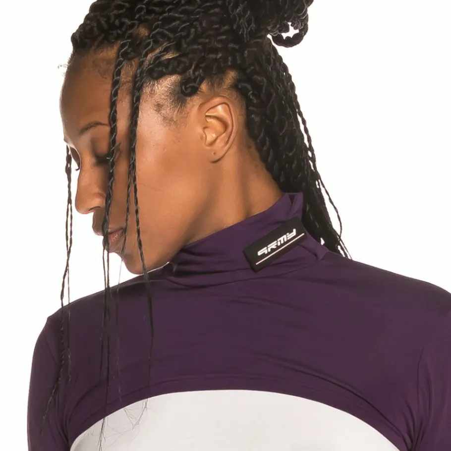 Grimey Vostok Girl Long Sleeve Crop Top Fw19 Purple Online