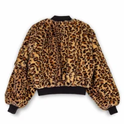 Grimey "Westbound" Fur Girl Bomber Jacket - Leopard - Fall 22 Store