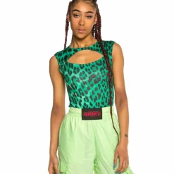 Grimey Yanga Girl Mesh Body Ss20 Green Best Sale