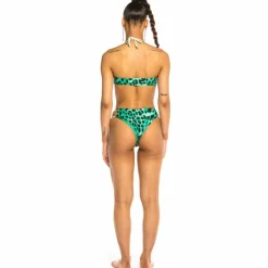 Grimey Yanga Leopard Bikini Top Ss20 Green Online
