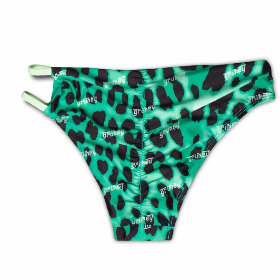 Grimey Yanga Leopard Bikini Bottom Ss20 Green Best