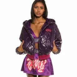 Grimey Yoga Fire Bomber Jacket Fw20 Purple Best