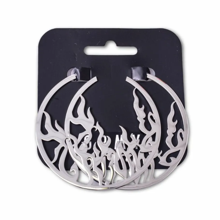 Grimey Yoga Fire Earrings Fw20 Black Store