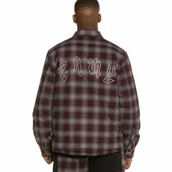 Grimey Yoga Fire Padded Flannel Long Sleeve Shirt Fw20 Black Online