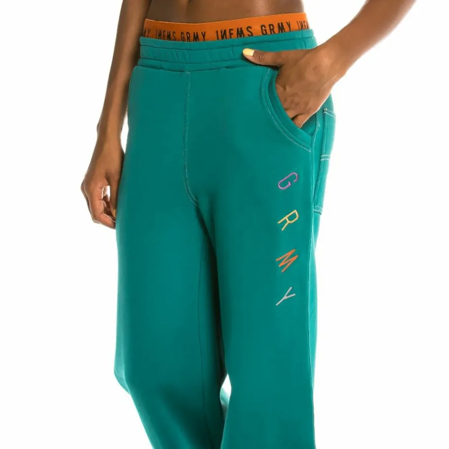 Grimey Pack Crop Top + Track Pants Nite Marauder Fw20 Green/Mustard Best Sale