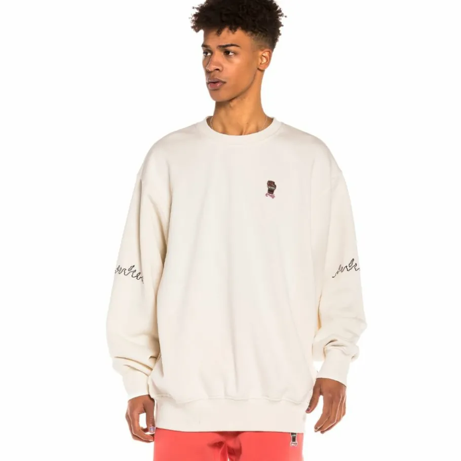 Grimey Pack Pant + Crewneck "Day Dreamer" - Coral/White - Spring 22 Cheap