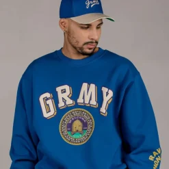 Grimey Pack Pant + Crewneck "Hive" Heavyweight - Blue - Fall 22 Store
