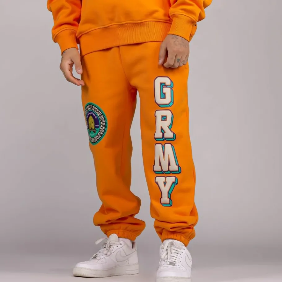 Grimey Pack Pant + Crewneck "Hive" Heavyweight - Orange - Fall 22 Flash Sale