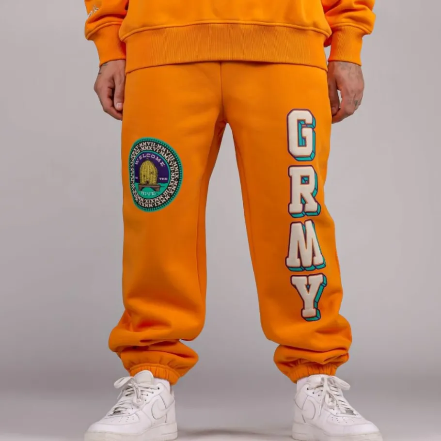 Grimey Pack Pant + Crewneck "Hive" Heavyweight - Orange - Fall 22 Flash Sale