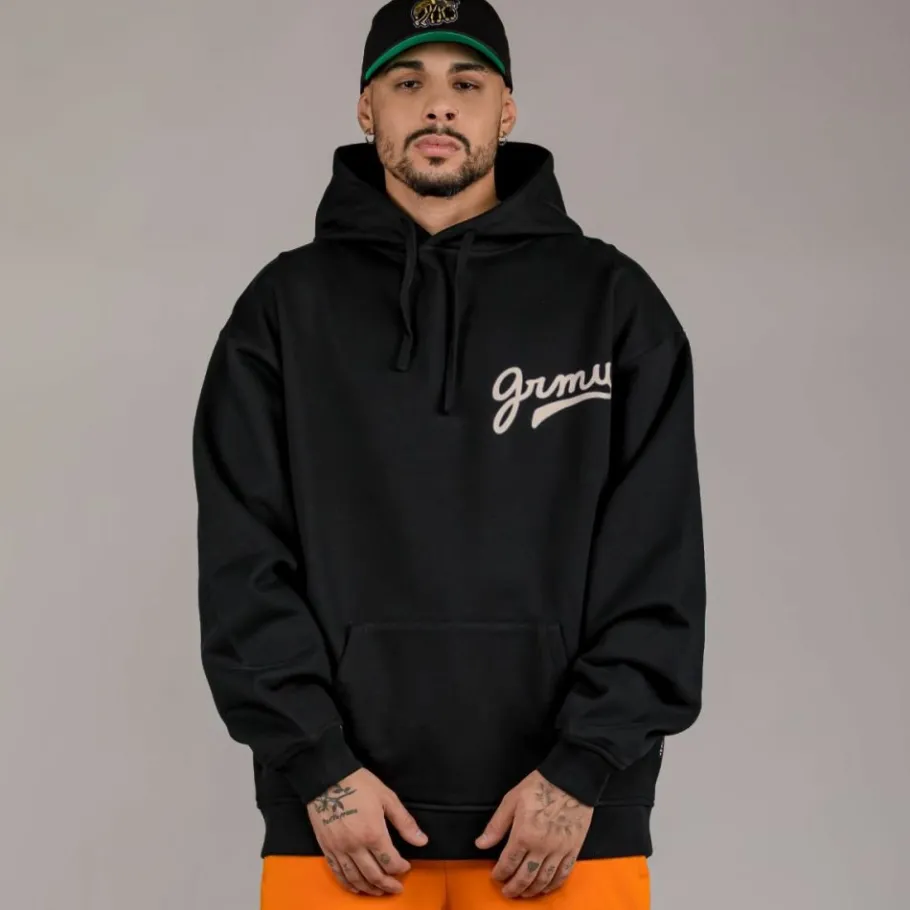 Grimey Pack Pant + Hoodie "Hive" Heavyweight - Black/Orange - Fall 22 Store