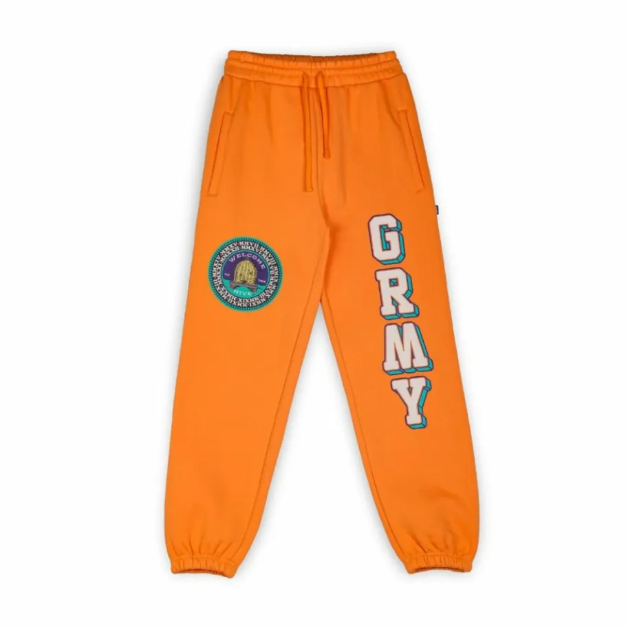 Grimey Pack Pant + Hoodie "Hive" Heavyweight - Black/Orange - Fall 22 Store