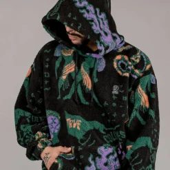 Grimey Pack Pant + Hoodie Lost Boys Sherpa - Black - Winter 22 Clearance