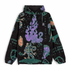 Grimey Pack Pant + Hoodie Lost Boys Sherpa - Black - Winter 22 Clearance