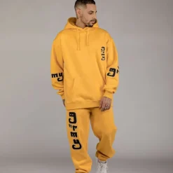 Grimey Pack Pant + Hoodie "Lust Mantra" - Yellow - Fall 22 Best Sale