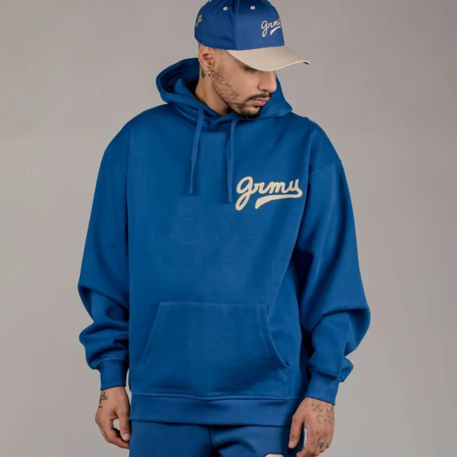 Grimey Pack Pant + Hoodie "Hive" Heavyweight - Blue - Fall 22 New