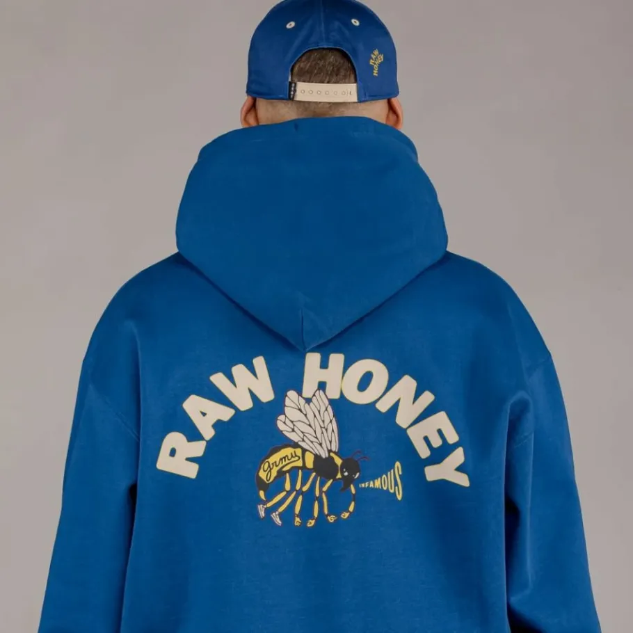 Grimey Pack Pant + Hoodie "Hive" Heavyweight - Blue - Fall 22 New
