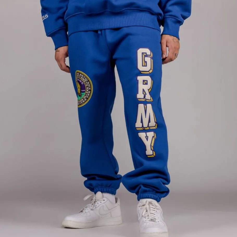 Grimey Pack Pant + Hoodie "Hive" Heavyweight - Blue - Fall 22 New