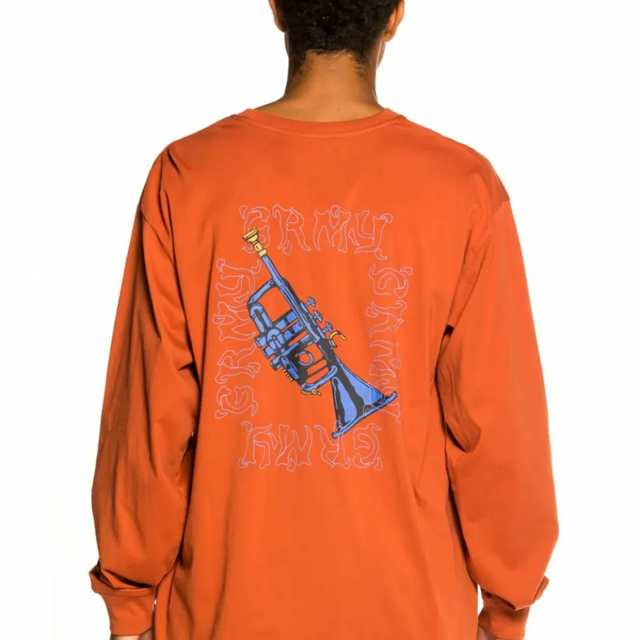 Grimey Pack Pant + Ls Tee "Jazz Thing" - Ochre - Fall 21 Best Sale