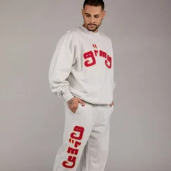 Grimey Pack Pant + Sweatshirt "Lust Mantra" - Sport Grey - Fall 22 Best