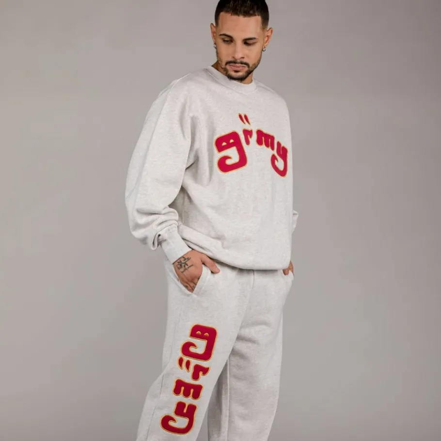 Grimey Pack Pant + Sweatshirt "Lust Mantra" - Sport Grey - Fall 22 Best