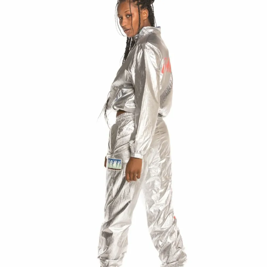 Grimey Pack Pant + Track Jacket Planet Noire Girl Fw19 Silver Flash Sale