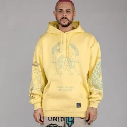 Grimey Pack Sherpa Pant + Hoodie Lost Boys - Cream/Yellow - Winter 22 Discount