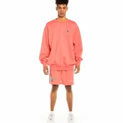 Grimey Pack Short + Crewneck "Day Dreamer" - Coral - Spring 22 Outlet