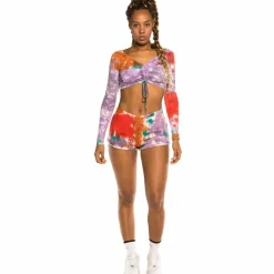 Grimey Pack Short + Top "Liveution" - Tie Dye - Spring 21 Cheap