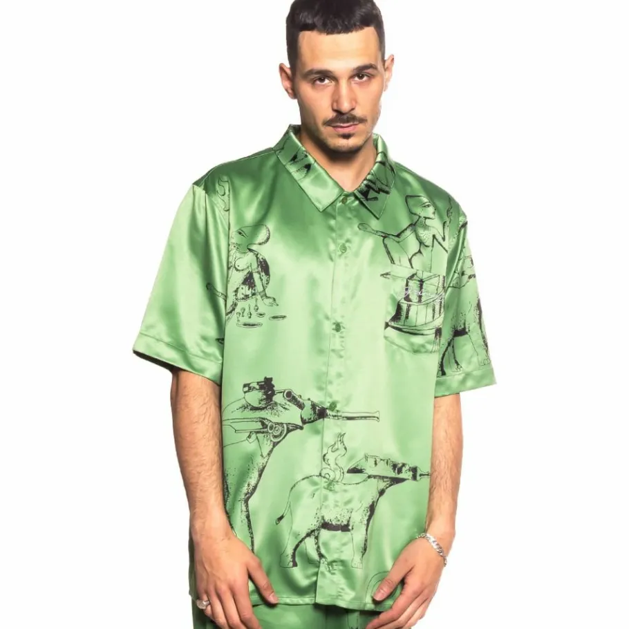 Grimey Pack Shorts + Shirt "Hope Unseen Vimana" - Green - Summer 21 New