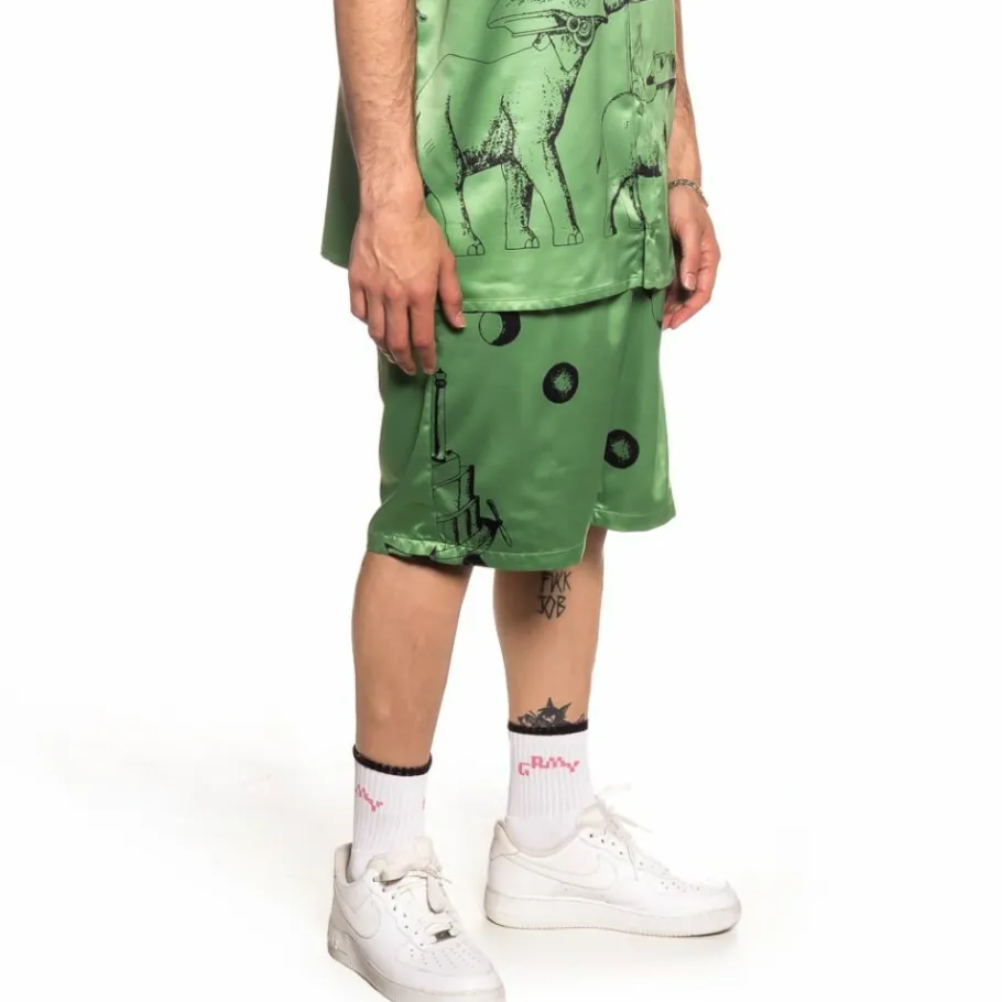 Grimey Pack Shorts + Shirt "Hope Unseen Vimana" - Green - Summer 21 New