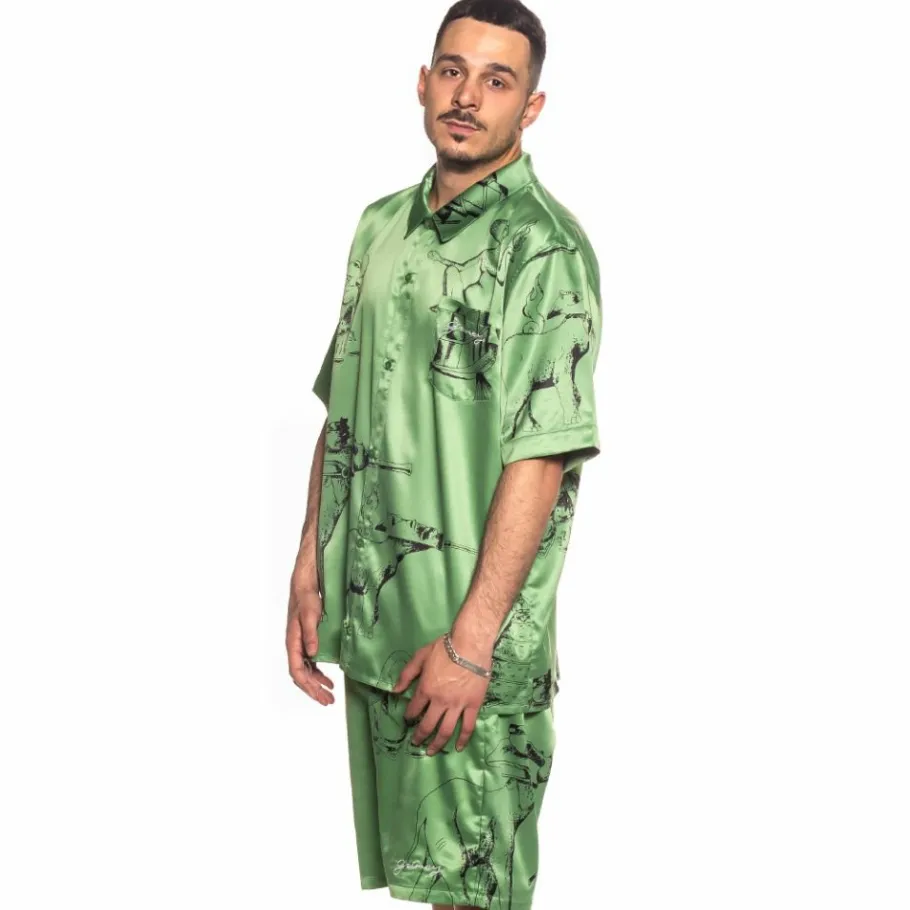 Grimey Pack Shorts + Shirt "Hope Unseen Vimana" - Green - Summer 21 New