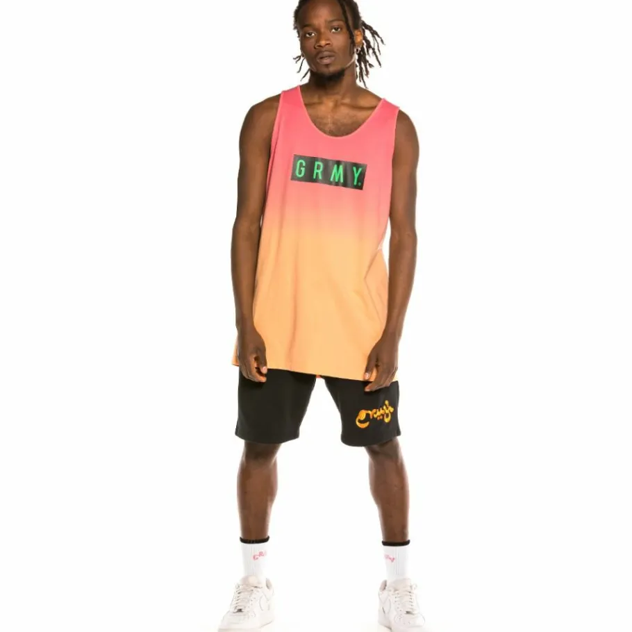 Grimey Pack Shorts "Hope Unseen" + Tank Top "Frenzy" - Black / Pink - Summer 21 Best