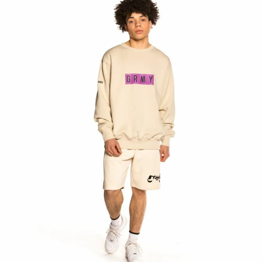 Grimey Pack Shorts "Hope Unseen" + Crewneck "Frenzy" - Sand - Spring 21 Store