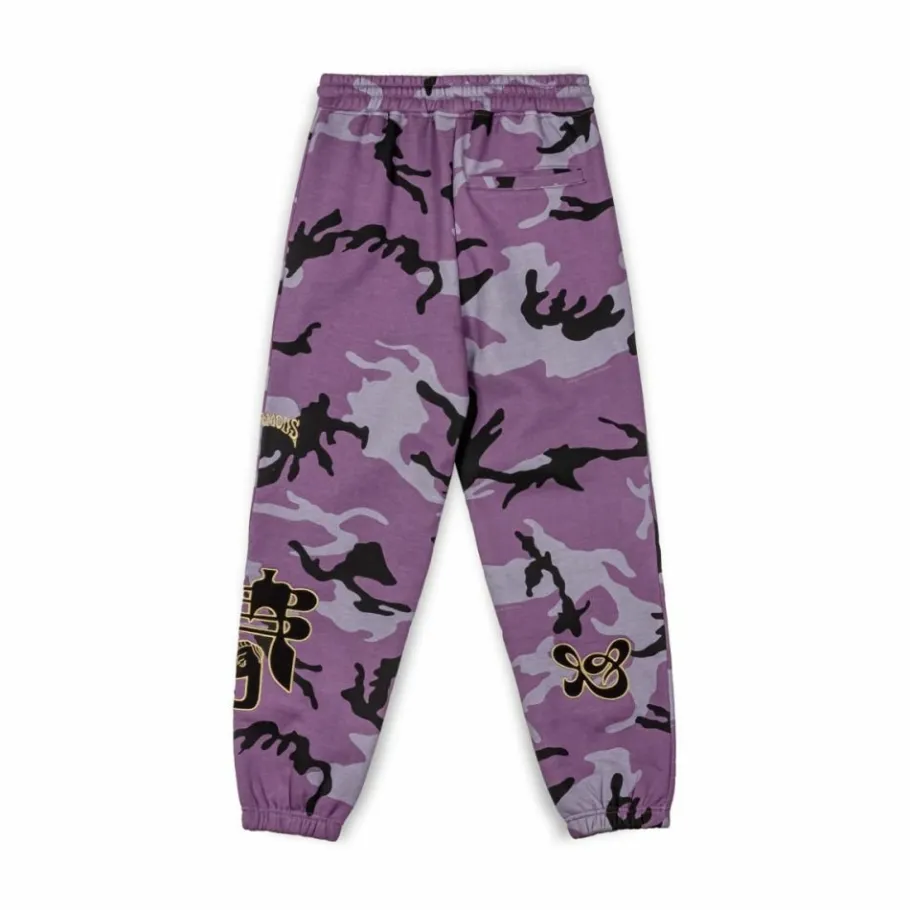 Grimey Pantalon Chandal All Over Print Tusker Temple - Purple - Fw23 Flash Sale