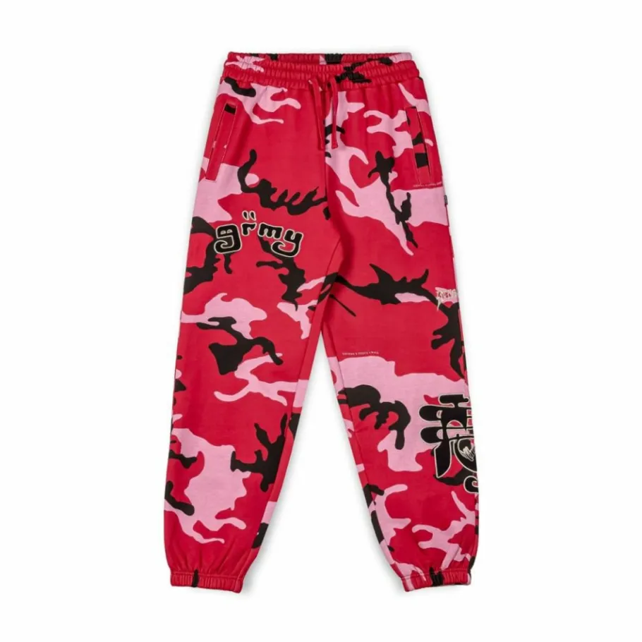 Grimey Pantalon Chandal All Over Print Tusker Temple - Red - Fw23 Outlet