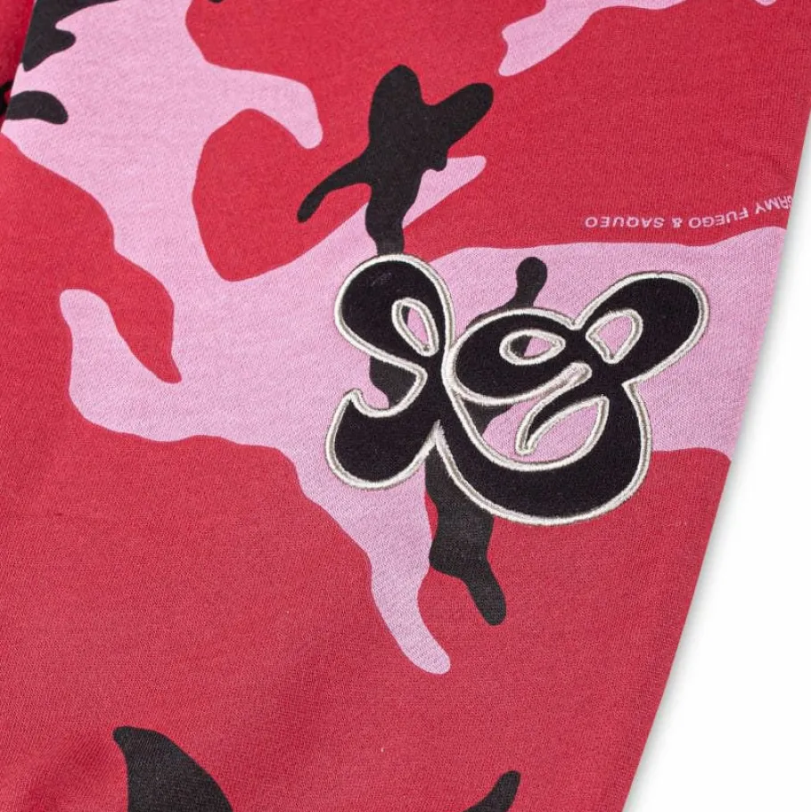 Grimey Pantalon Chandal All Over Print Tusker Temple - Red - Fw23 Outlet