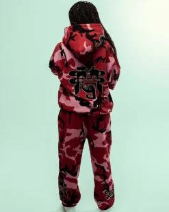 Grimey Pantalon Chandal All Over Print Tusker Temple - Red - Fw23 Outlet
