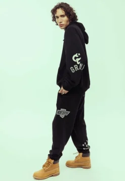 Grimey Pantalon Chandal Causing Panic - Black - Ss24 Hot