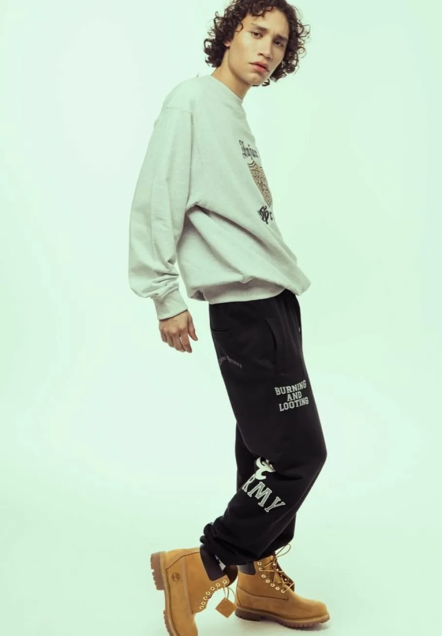 Grimey Pantalon Chandal Causing Panic - Black - Ss24 Hot