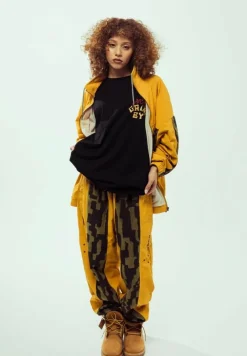 Grimey Pantalon Chandal Lucky Dragon Jacquard - Mustard - Ss24 Fashion