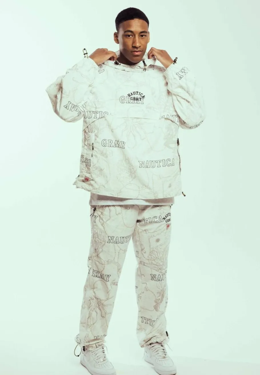 Grimey Pantalon Chandal Mighty Harmonist Nautica X Grmy - White - Ss24 Sale