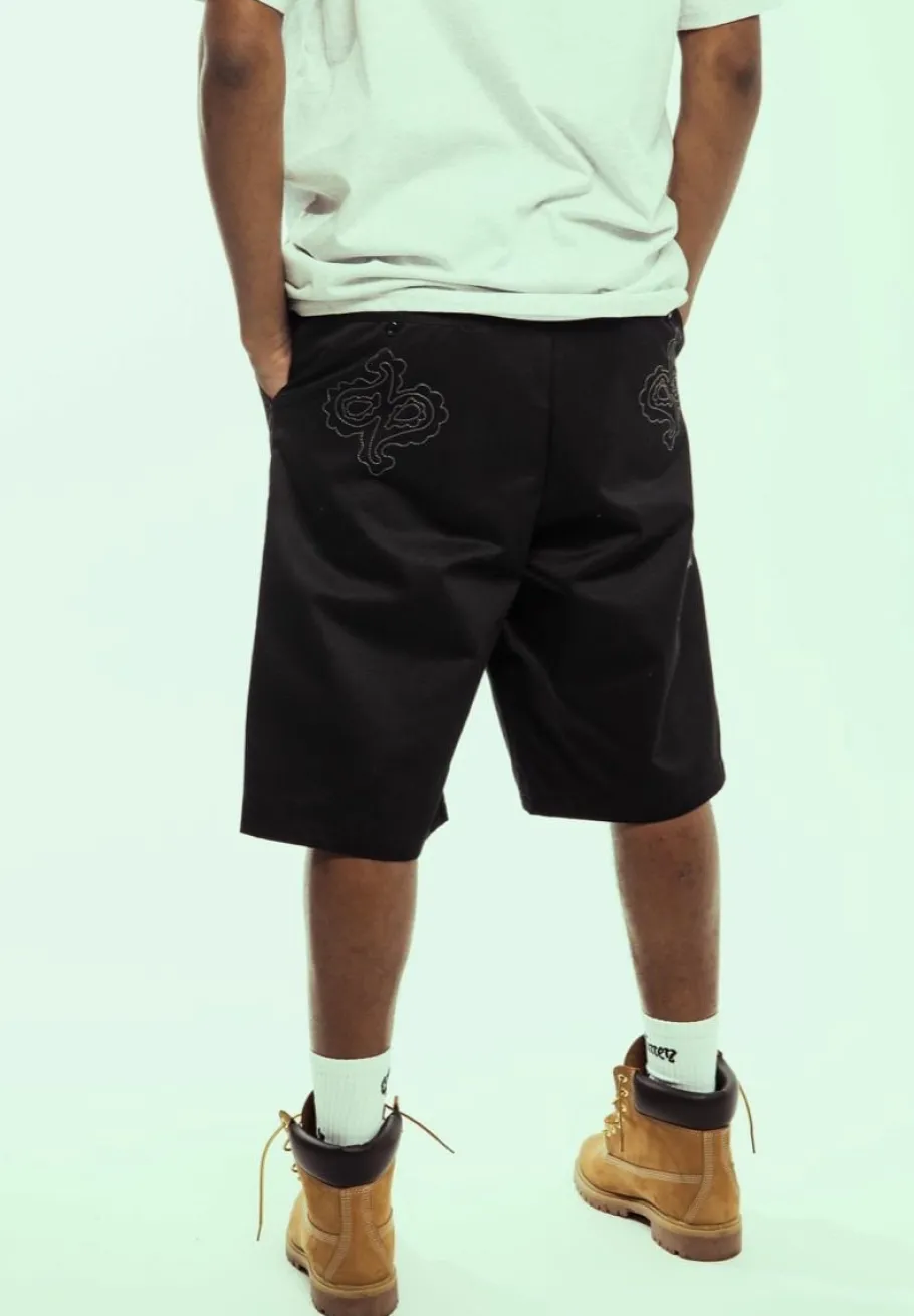 Grimey Pantalon Corto Causing Panic Loose - Black - Ss24 Hot